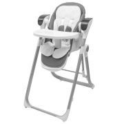Scaun de masa 2 in 1, New Baby, Smart, Poate fi utilizat si ca leagan pentru copii, Cu telecomanda, Spatar reglabil in 4 pozitii, Cu 5 viteze de leganare, Cu melodii si jucarii, 0-36 luni, Grey BYN56307