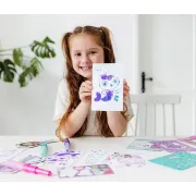 Set 2 in 1 gabby's dollhouse -  bratari cu pandantive & carioci de suflat