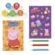 Set creativ cu stampile - peppa pig