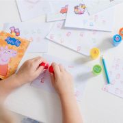 Set creativ cu stampile - peppa pig