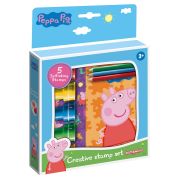 Set creativ cu stampile - peppa pig