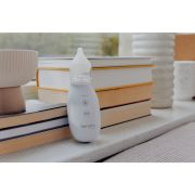 Aspirator nazal, Lionelo, Babyair, Cu forta de aspiratie reglabila in 3 trepte, Usor si portabil, Fara fir, Cu 2 varfuri din silicon, Silentios, 0 luni+, White BYNLOC-BABYAIR