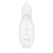 Aspirator nazal, Lionelo, Babyair, Cu forta de aspiratie reglabila in 3 trepte, Usor si portabil, Fara fir, Cu 2 varfuri din silicon, Silentios, 0 luni+, White BYNLOC-BABYAIR