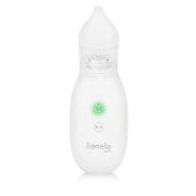 Aspirator nazal, Lionelo, Babyair, Cu forta de aspiratie reglabila in 3 trepte, Usor si portabil, Fara fir, Cu 2 varfuri din silicon, Silentios, 0 luni+, White BYNLOC-BABYAIR