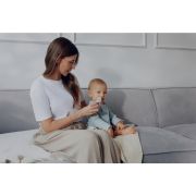 Aspirator nazal, Lionelo, Babyair, Cu forta de aspiratie reglabila in 3 trepte, Usor si portabil, Fara fir, Cu 2 varfuri din silicon, Silentios, 0 luni+, White BYNLOC-BABYAIR