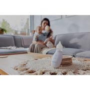 Aspirator nazal, Lionelo, Babyair, Cu forta de aspiratie reglabila in 3 trepte, Usor si portabil, Fara fir, Cu 2 varfuri din silicon, Silentios, 0 luni+, White BYNLOC-BABYAIR