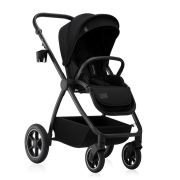 Carucior 2 in 1, Lionelo, Meril, Cu landou si scaun cu dimensiune XL, Reversibil, Cu sistem de ventilatie 3D, Cu accesorii, Pana la 22 kg, Conform cu EN1888-1 EN1888-2, EN1466, Negru BYNLO-MERIL_2IN1_BLACK_ONYX