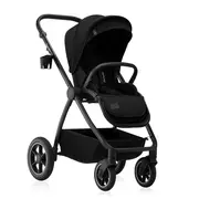 Carucior 2 in 1, Lionelo, Meril, Cu landou si scaun cu dimensiune XL, Reversibil, Cu sistem de ventilatie 3D, Cu accesorii, Pana la 22 kg, Conform cu EN1888-1 EN1888-2, EN1466, Negru BYNLO-MERIL_2IN1_BLACK_ONYX
