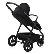 Carucior 2 in 1, Lionelo, Meril, Cu landou si scaun cu dimensiune XL, Reversibil, Cu sistem de ventilatie 3D, Cu accesorii, Pana la 22 kg, Conform cu EN1888-1 EN1888-2, EN1466, Negru BYNLO-MERIL_2IN1_BLACK_ONYX