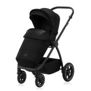 Carucior 2 in 1, Lionelo, Meril, Cu landou si scaun cu dimensiune XL, Reversibil, Cu sistem de ventilatie 3D, Cu accesorii, Pana la 22 kg, Conform cu EN1888-1 EN1888-2, EN1466, Negru BYNLO-MERIL_2IN1_BLACK_ONYX