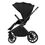 Carucior sport, Lionelo, Mika Plus, Cadru din aluminiu, Cu maner reversibil, Copertina XXL, Spatar reglabil in 3 pozitii, Cu accesorii, Pana la 22 kg, 6-48 luni; EN1888-1, EN1888-2 EN1466, Negru BYNLO-MIKA_PLUS_BLACK_ONYX