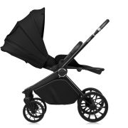 Carucior sport, Lionelo, Mika Plus, Cadru din aluminiu, Cu maner reversibil, Copertina XXL, Spatar reglabil in 3 pozitii, Cu accesorii, Pana la 22 kg, 6-48 luni; EN1888-1, EN1888-2 EN1466, Negru BYNLO-MIKA_PLUS_BLACK_ONYX