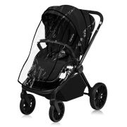 Carucior sport, Lionelo, Mika Plus, Cadru din aluminiu, Cu maner reversibil, Copertina XXL, Spatar reglabil in 3 pozitii, Cu accesorii, Pana la 22 kg, 6-48 luni; EN1888-1, EN1888-2 EN1466, Negru BYNLO-MIKA_PLUS_BLACK_ONYX