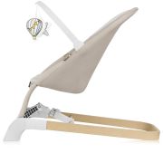 Fotoliu balansoar, Lionelo, Lilac, Cu arcada cu jucarii, Ergonomic, Reglare spatar in 3 pozitii, Pernuta moale invelita in tesatura de bambus, Pliabil, 0-6 luni, Bej BYNLO-LILAC_BEIGE_SAND