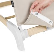 Fotoliu balansoar, Lionelo, Lilac, Cu arcada cu jucarii, Ergonomic, Reglare spatar in 3 pozitii, Pernuta moale invelita in tesatura de bambus, Pliabil, 0-6 luni, Bej BYNLO-LILAC_BEIGE_SAND