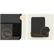 Organizator auto, Lionelo, Cu 5 buzunare de diferite dimensiuni, Cu buzunar pentru tableta, Montare cu clema, Piele ecologica, Impermeabila, Gri BYNLO-SEATORGANIZER_GREY