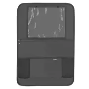 Organizator auto, Lionelo, Cu 5 buzunare de diferite dimensiuni, Cu buzunar pentru tableta, Montare cu clema, Piele ecologica, Impermeabila, Negru BYNLO-SEATORGANIZER_BLACK
