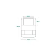Organizator auto, Lionelo, Cu 5 buzunare de diferite dimensiuni, Cu buzunar pentru tableta, Montare cu clema, Piele ecologica, Impermeabila, Negru BYNLO-SEATORGANIZER_BLACK