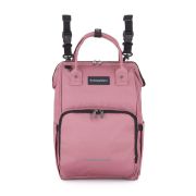 Rucsac pentru mamici, Petite&Mars, Jack, Cu 11 compartimente, Cu buzunare termice, Saltea de infasat inclusa, 30 x 42 x 15 cm, Dusty Rose BYN507820