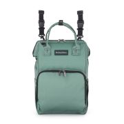 Rucsac pentru mamici, Petite&Mars, Jack, Cu 11 compartimente, Cu buzunare termice, Saltea de infasat inclusa, 30 x 42 x 15 cm, Misty Green BYN507817