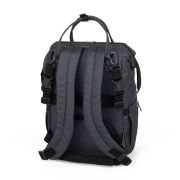 Rucsac pentru mamici, Petite&Mars, Jack, Cu 11 compartimente, Cu buzunare termice, Saltea de infasat inclusa, 30 x 42 x 15 cm, Ultimate Grey BYN507840