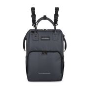 Rucsac pentru mamici, Petite&Mars, Jack, Cu 11 compartimente, Cu buzunare termice, Saltea de infasat inclusa, 30 x 42 x 15 cm, Ultimate Grey BYN507840