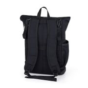 Rucsac pentru mamici, Petite&Mars, Jakob, Cu 8 compartimente, Cu buzunar termic, Saltea de infasat inclusa, 30 x 46 x 15 cm, Absolute Black BYN510832