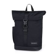 Rucsac pentru mamici, Petite&Mars, Jakob, Cu 8 compartimente, Cu buzunar termic, Saltea de infasat inclusa, 30 x 46 x 15 cm, Absolute Black BYN510832