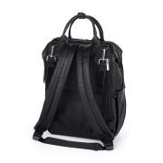 Rucsac pentru mamici, Petite&Mars, Jasper, Cu 12 compartimente, Cu buzunare termice, Saltea de infasat inclusa, 27 x 41 x 14 cm, Absolute Black BYN511832