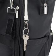 Rucsac pentru mamici, Petite&Mars, Jasper, Cu 12 compartimente, Cu buzunare termice, Saltea de infasat inclusa, 27 x 41 x 14 cm, Absolute Black BYN511832