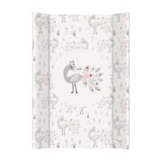Saltea de infasat, Ceba Baby, Confort, 50x70 cm, Atasabila la patut, Fara BPA, 0 luni+, Lolly Polly Peacock BYNW-203-120-608