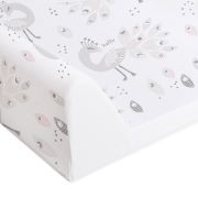 Saltea de infasat, Ceba Baby, Confort, 50x70 cm, Atasabila la patut, Fara BPA, 0 luni+, Lolly Polly Peacock BYNW-203-120-608