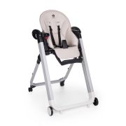 Scaun de masa, Petite&Mars, Tasty, Multifunctional, Pana la 15 kg, Reglabil pe inaltime in 7 pozitii, Spatar reglabil pana la 175 grade, Suport picioare si tavita reglabile, Cu roti, Aluminiu, Jasmine Honey BYN361834