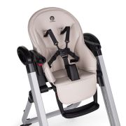 Scaun de masa, Petite&Mars, Tasty, Multifunctional, Pana la 15 kg, Reglabil pe inaltime in 7 pozitii, Spatar reglabil pana la 175 grade, Suport picioare si tavita reglabile, Cu roti, Aluminiu, Jasmine Honey BYN361834