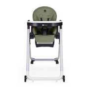 Scaun de masa, Petite&Mars, Tasty, Multifunctional, Pana la 15 kg, Reglabil pe inaltime in 7 pozitii, Spatar reglabil pana la 175 grade, Suport picioare si tavita reglabile, Cu roti, Aluminiu, Mature Olive BYN361841