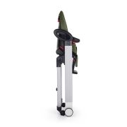 Scaun de masa, Petite&Mars, Tasty, Multifunctional, Pana la 15 kg, Reglabil pe inaltime in 7 pozitii, Spatar reglabil pana la 175 grade, Suport picioare si tavita reglabile, Cu roti, Aluminiu, Mature Olive BYN361841