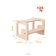 Scaun inaltator tip scara cu 2 trepte pentru copii, model 3, MamaToyz JEMMtyz_stepin3