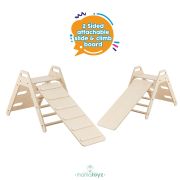 Set de cățărat Montessori cu tobogan Pikko, MamaToyz JEMmtyz_pikko