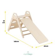 Set de cățărat Montessori cu tobogan Pikko, MamaToyz JEMmtyz_pikko
