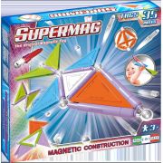 Set de constructie magnetic de baza supermag trendy, 35 piese spm0154
