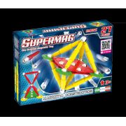 Set de constructie magnetic supermag classic, 27 piese spm0413