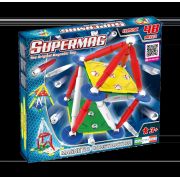 Set de constructie magnetic supermag classic, 48 piese spm0400