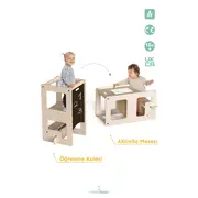 Turn de invatare multifunctional Kule Flip, Natur, MamaToyz JEMMtyz_flipn