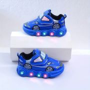 Adidasi albastri cu luminite - car adt-2