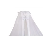 Baldachin Patut Lemn Cu Suport De Prindere Inclus Real Bears Alb, 620x180 Cm Pjbbald_realbears_white