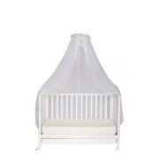 Baldachin Patut Lemn Cu Suport De Prindere Inclus Real Bears Alb, 620x180 Cm Pjbbald_realbears_white