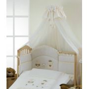 Baldachin Patut Lemn Cu Suport De Prindere Inclus Real Bears Ivory, 620x180 Cm Pjbbald_realbears_ivory