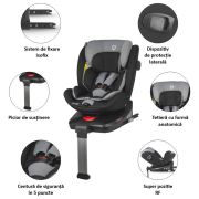 Scaun auto isize 40-150 cm c vigo diamond black+coccolle oglinda auto rear-facing smb3240856643200000460