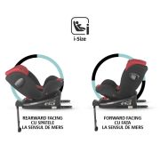 Scaun auto isize 40-150 cm c vigo poppy red+coccolle oglinda auto rear-facing smb3240856203200000460