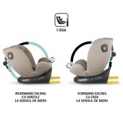Scaun auto isize 40-150 cm coccolle nova sand beige+coccolle protectie bancheta auto mica smb324085044320000760